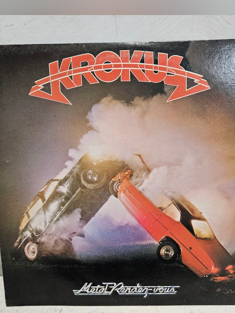 KROKUS Metal Rendez-Vous 1980 Vintage Black Vinyl Record Arista Rock Metal Band